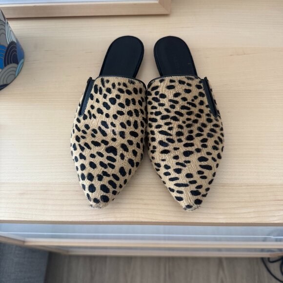 Jenni Kayne Shoes - Jenni Kayne Cheetah Pony Hair Mules (Size 38 Excellent Condition)